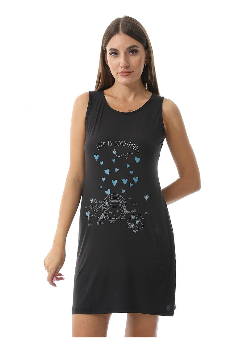 Caesar Home Wear Sleep Shirt Cash Mayo Dress Printed Photo  - Image 1