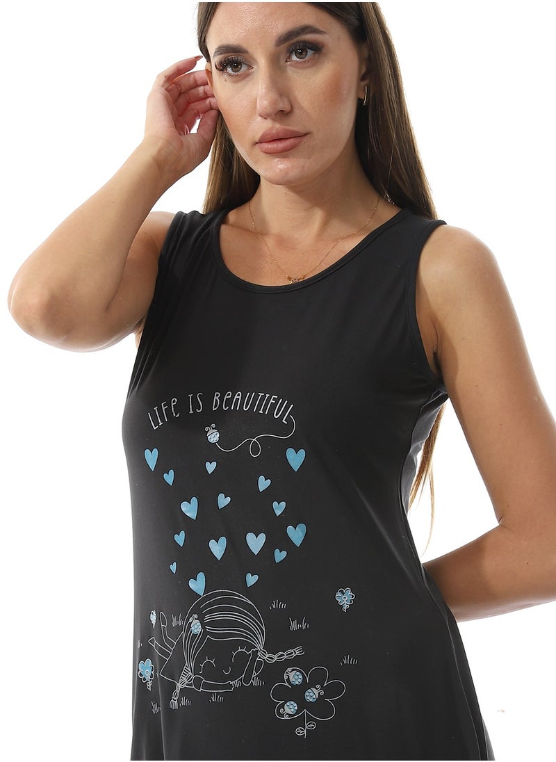Caesar Home Wear Sleep Shirt Cash Mayo Dress Printed Photo  - Image 3