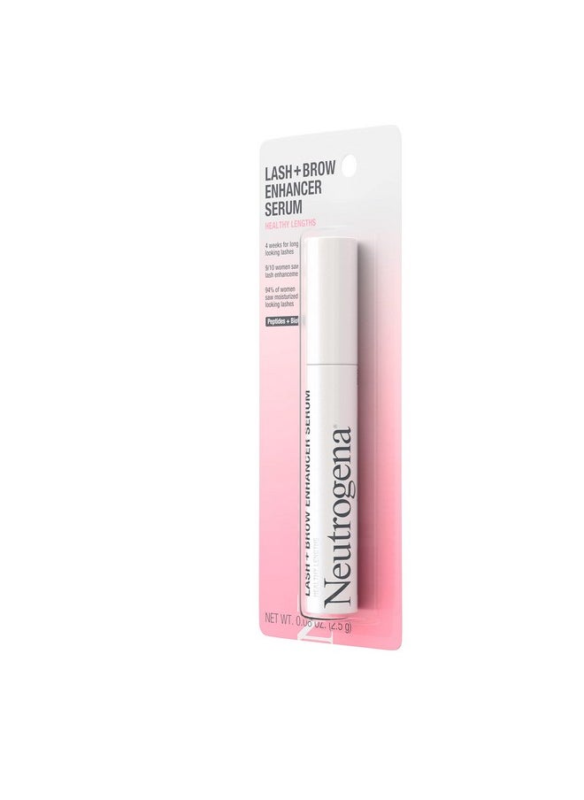 Healthy Lash + Brow Enhancer Serum Formulated With Biotin & Peptides; Nourishing & Conditioning Serum To Enhance The Look Of Lashes & Eyebrows, 0.08 Oz