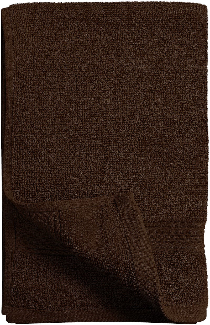Utopia Towels 6 Pack Premium Hand Towels Set, 16 by 28 inches, 100% Ring Spun Cotton, Ultra Soft and Highly Absorbent 600GSM Towels for Bathroom, Gym, Shower, Hotel, and Spa, Dark Brown - Image 3