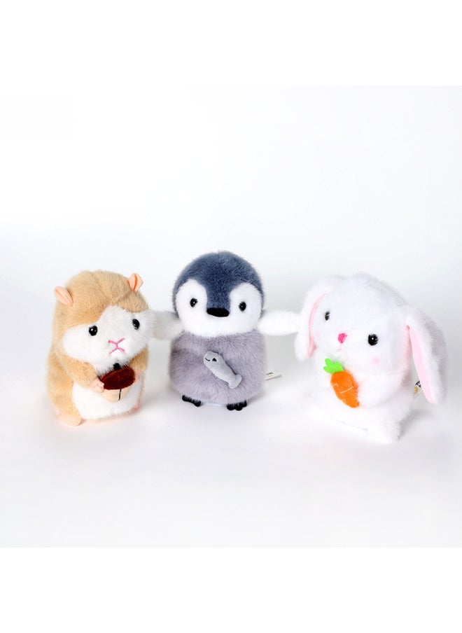 null - Version Qubi Magic Sound Small Doll Recordable Shaky Electric Plush Rabbit Hamster Doll Toy-Color:JM-2011 Little Yellow Duck-Specifications:No Need Battery + Color Box - Image 1