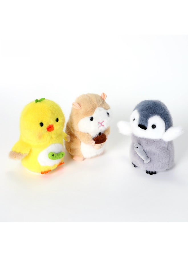 null - Version Qubi Magic Sound Small Doll Recordable Shaky Electric Plush Rabbit Hamster Doll Toy-Color:JM-2011 Little Yellow Duck-Specifications:No Need Battery + Color Box - Image 1