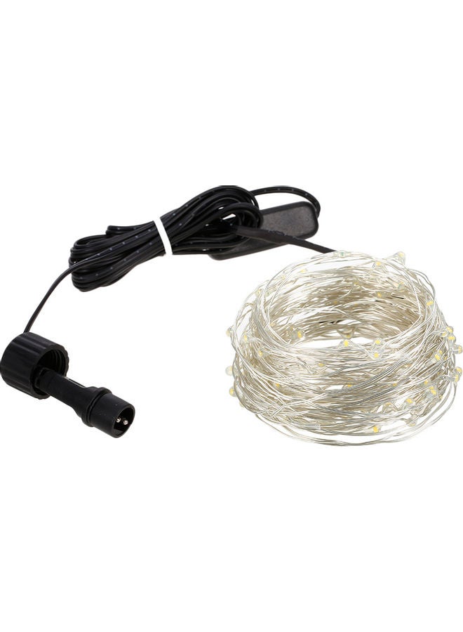 إسكدنيا مجموعة مصابيح LED للزينة بسلك من النحاس مضادة للماء مكونة من 50 مصباح LED أبيض 16قدم - Image 1