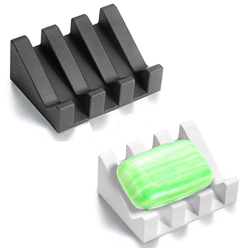 HANCELANT Soap Dish, Bar Soap Holder for Shower for Bathroom, Kitchen, Bathtub, Easy to Clean, Keep Soap Dry, Extend Soap Life - Image 1