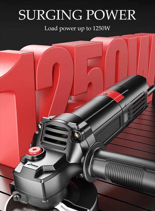 DUNISO Small Angle Grinder with Side Handle,  710W,11000 rpm, 110 mm disc diameter,Adjustable Guard,Grinders Power Tools for Metal Grinding & Cutting - Image 4