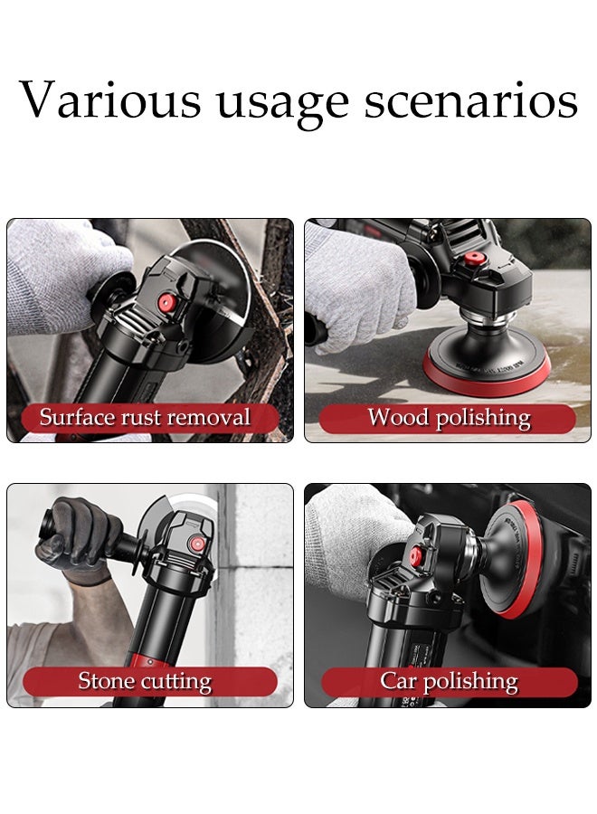 DUNISO Small Angle Grinder with Side Handle,  710W,11000 rpm, 110 mm disc diameter,Adjustable Guard,Grinders Power Tools for Metal Grinding & Cutting - Image 3