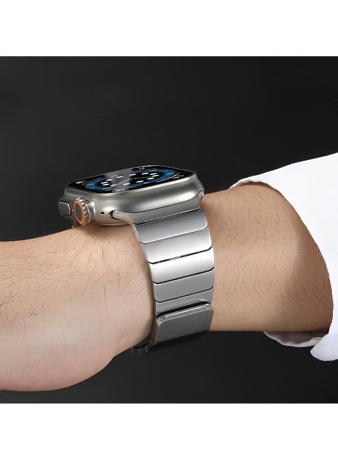 Magnetic Stainless Steel Band for Apple Watch Series 8/7/6/5/4/3/2/1/SE/SE2/Ultra Compatible Apple Watch Straps 42mm 44mm 45mm 49mm - Image 5