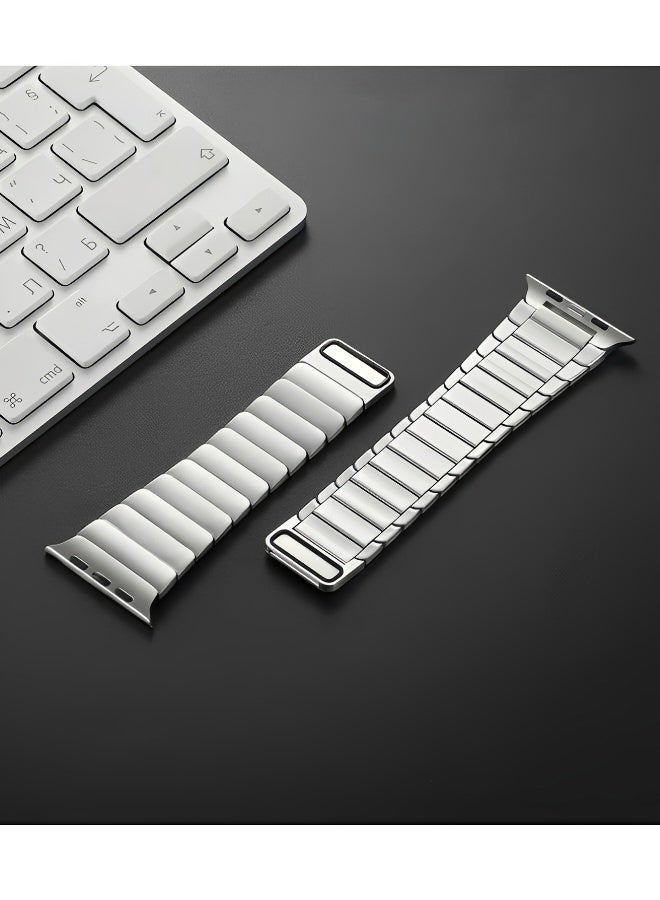 Magnetic Stainless Steel Band for Apple Watch Series 8/7/6/5/4/3/2/1/SE/SE2/Ultra Compatible Apple Watch Straps 42mm 44mm 45mm 49mm - Image 2