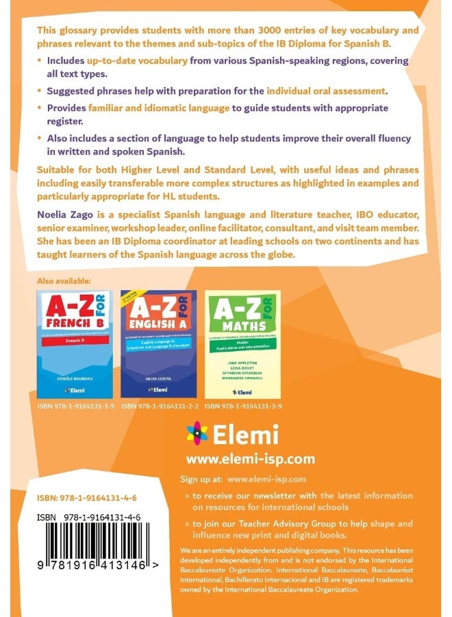 A-Z for Spanish B: Essential vocabulary organized by topic for IB Diploma - Image 2