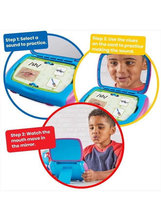 hand2mind Mirror My Sounds Phoneme Set, Phonemic Awareness, Phonics Games, Letter Sounds, Phonics Flash Cards, Speech Therapy Materials, Phonics for Kindergarten, Toys That Help with Speech  - Image 2