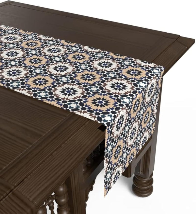 ART MOOD HOME Islamic Unique Kai Runner Velvet Multi Color 35x140