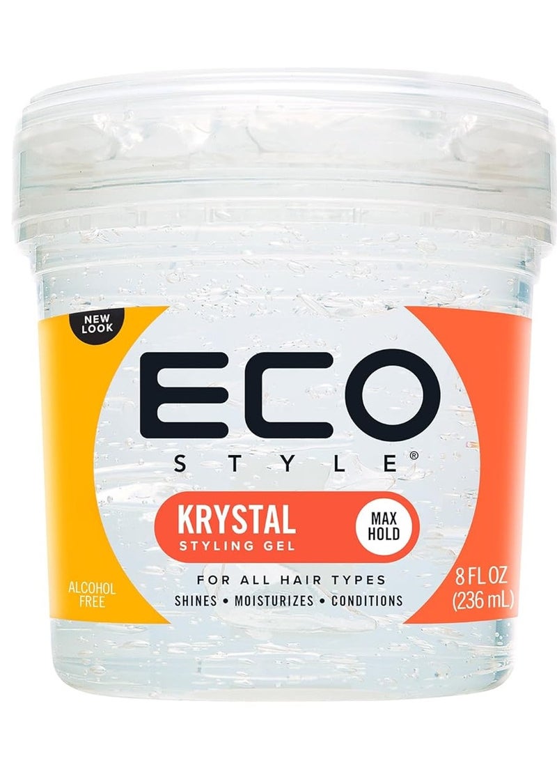 Krystal Styling Gel Max Hold For All Hair Types