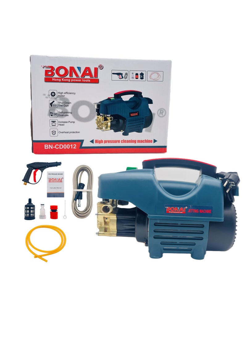 BONAI - 2000W  Pressure Washer  with 240V 250bar 6L/min Flowing Rate Automatic Shut-off Dual Use Overheat Protection for All Cleaning Tasks Vehicles Patios Driveways and More (BN-CD0012) - Image 1