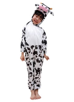 Brain Giggles Brain Giggles Cow Animal Plush Costume Design Halloween Carnival Party Jumpsuit for Kids Boys & Girls Small  - Image 1