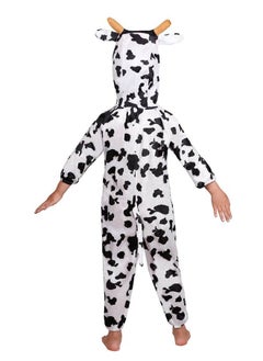 Brain Giggles Brain Giggles Cow Animal Plush Costume Design Halloween Carnival Party Jumpsuit for Kids Boys & Girls Small  - Image 4