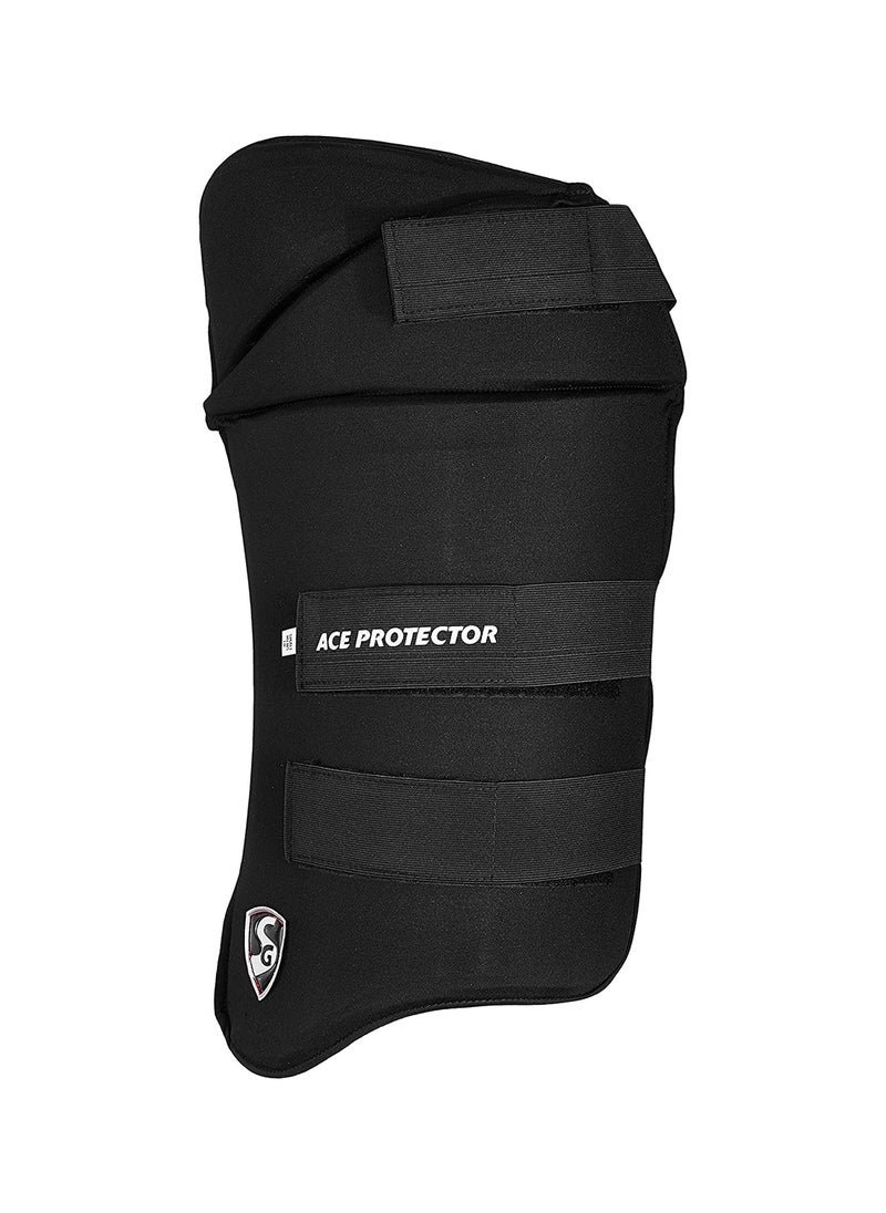 SG Combo Ace Protector Cricket Thigh Pad | Size: Senior Mens, Left Hand | For Men & Boys | Material: Polyester | Soft Absorbent | Combination of Thigh Pad and Inner Thigh Pad  - Image 1