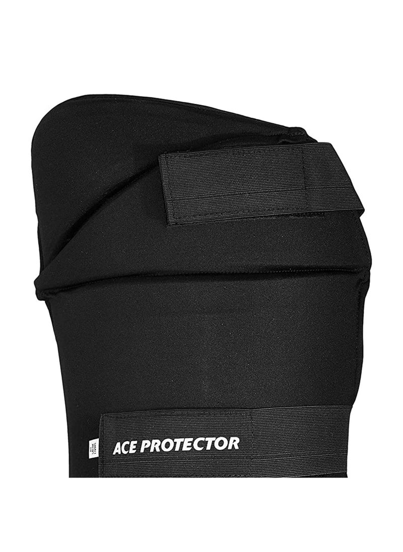 SG Combo Ace Protector Cricket Thigh Pad | Size: Senior Mens, Left Hand | For Men & Boys | Material: Polyester | Soft Absorbent | Combination of Thigh Pad and Inner Thigh Pad  - Image 3
