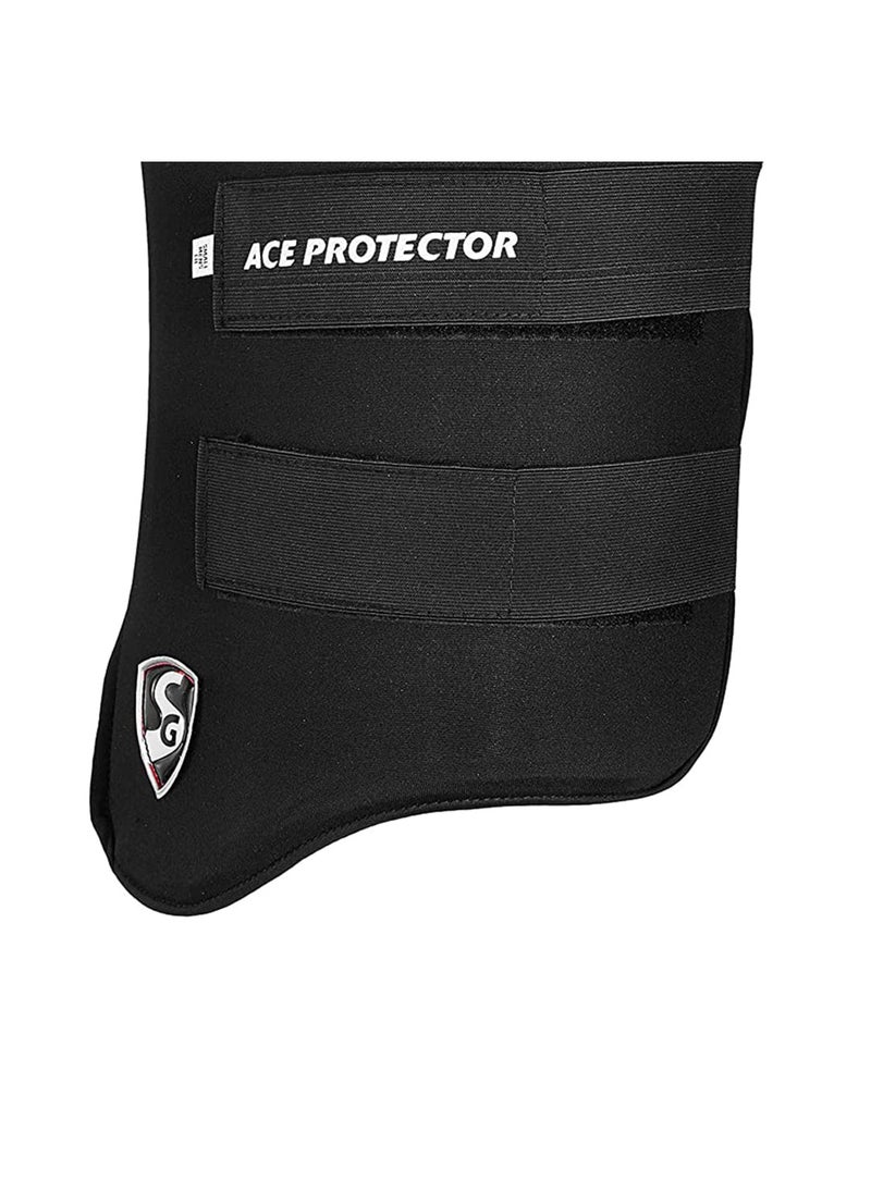 SG Combo Ace Protector Cricket Thigh Pad | Size: Senior Mens, Left Hand | For Men & Boys | Material: Polyester | Soft Absorbent | Combination of Thigh Pad and Inner Thigh Pad  - Image 4