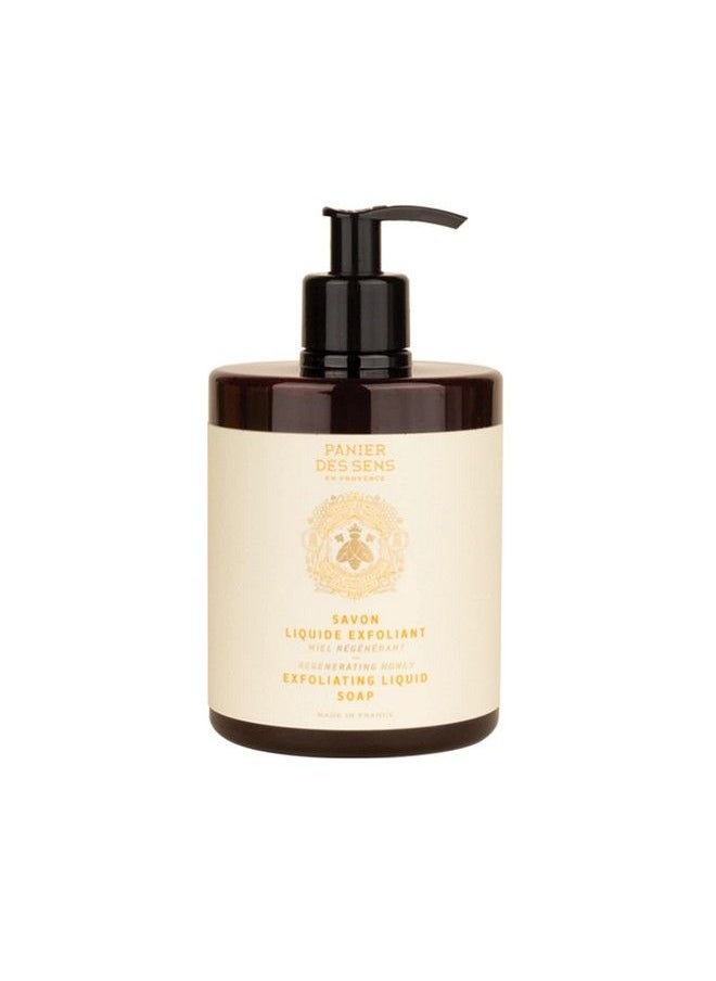 PANIER DES SENS Exfoliating Liquid Marseille Soap Honey Hand Wash Scrub Savon De Marseille Made In France 169 Floz/500Ml  - Image 1