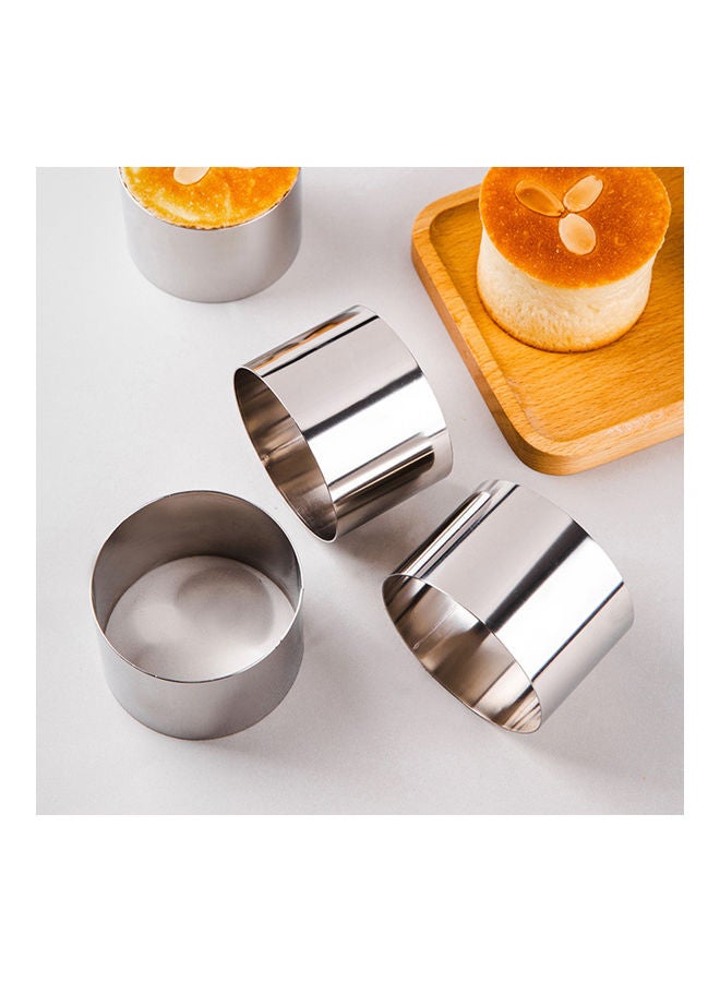 NIBEMINENT DIY Anti-rust Stainless Steel Dessert Cake Mousse Ring Mold Sliver 70 x 50cm  - Image 4