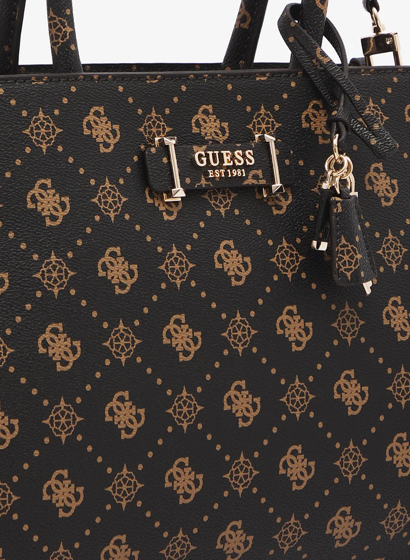 Guess Espresso Logo Silia Tote Bag for Women | Best Price UAE