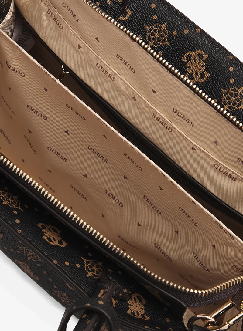 Guess Espresso Logo Silia Tote Bag for Women | Best Price UAE