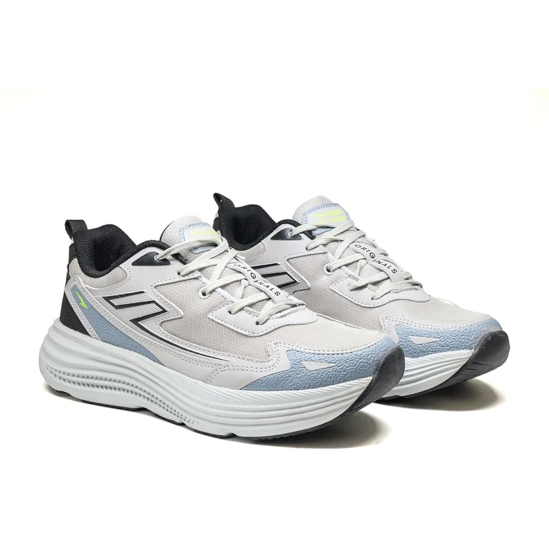 Asian Light Grey Sports Shoes for Men and Boys