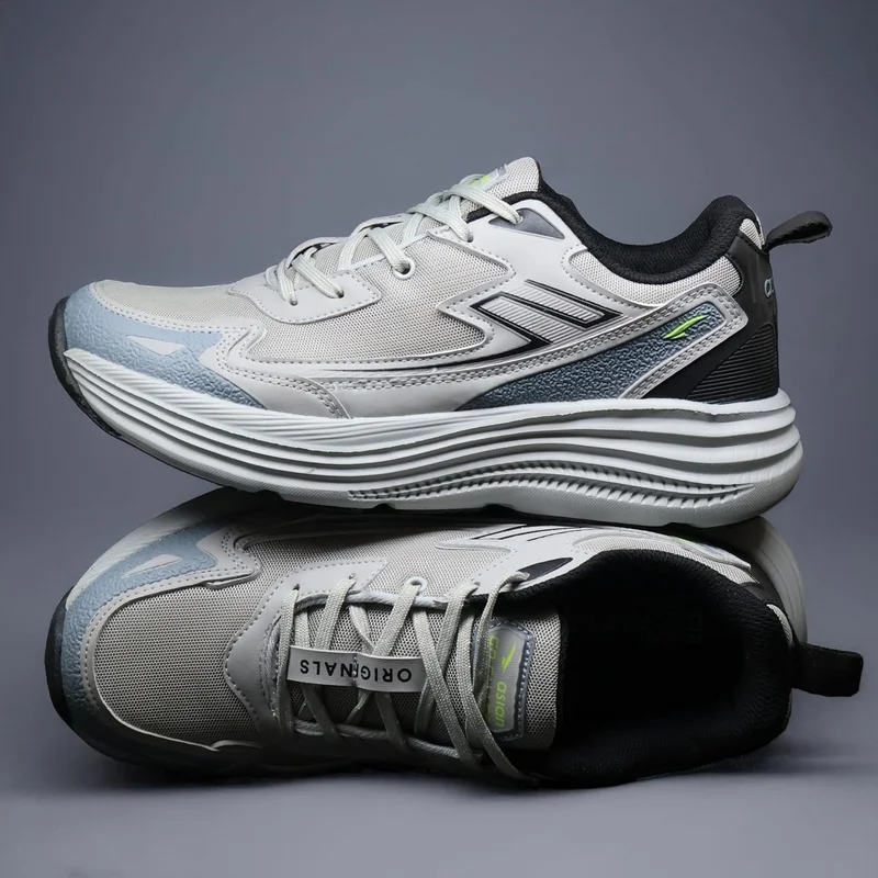 Asian Light Grey Sports Shoes for Men and Boys