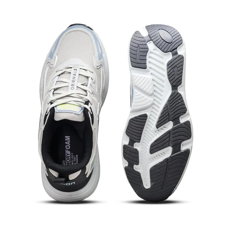 Asian Light Grey Sports Shoes for Men and Boys