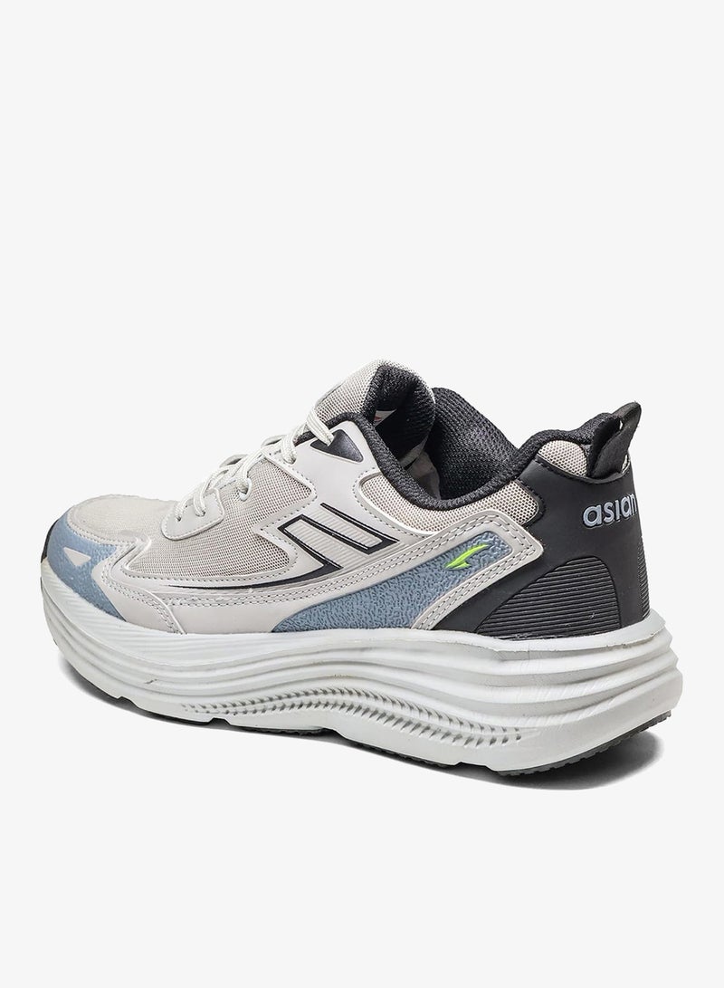 Asian Light Grey Sports Shoes for Men and Boys - Image 5