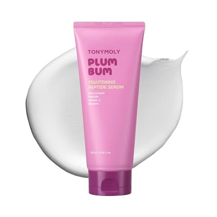 TONYMOLY Plum Bum Tightening Peptide Serum – Firming & Hydrating Body Serum with Plum Extract, Vitamin C & Glycerin, 6.76 fl oz - Image 1