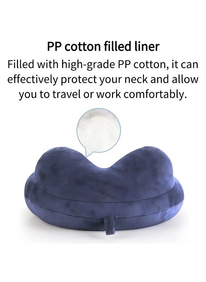 Vixplorn U-shaped pillow, flight pillow, travel pillow, suitable for high-speed rail, airplanes, trains, cars, workstations, 360° support, light and easy to carry - Image 3