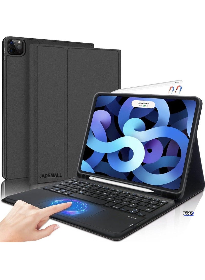 TIGER New Keyboard Case Compatible for iPad Air 4th Generation – Detachable Wireless Bluetooth Trackpad Keyboard Case for iPad, Lightweight, Durable, Full Protection for iPad Air 4, Typing & Touchpad Functionality - Image 1