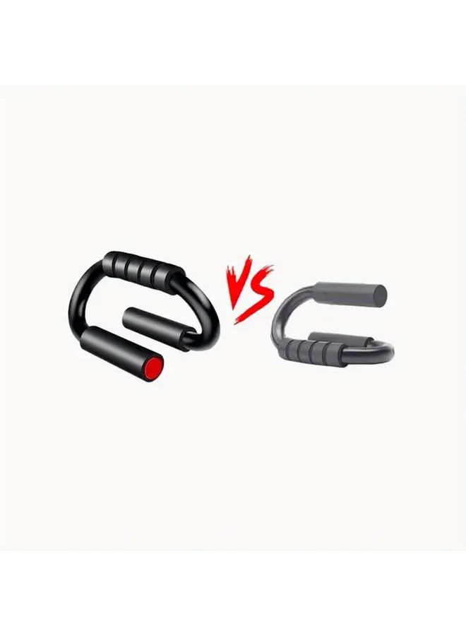 2 Pieces S Type Push Up Bars Set For Home Gym Abdominal And Chest Muscle Training - Image 5