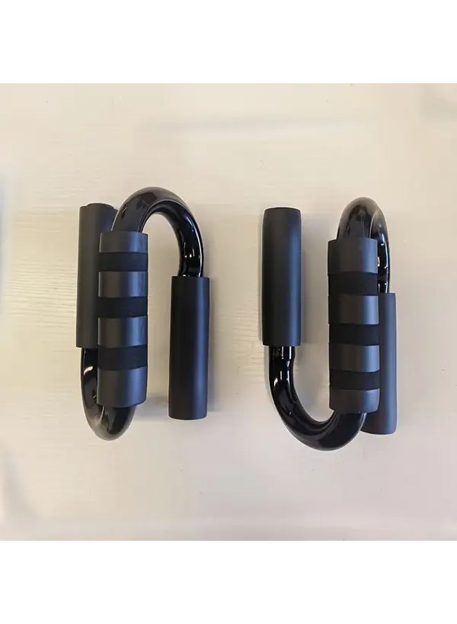 2 Pieces S Type Push Up Bars Set For Home Gym Abdominal And Chest Muscle Training - Image 3