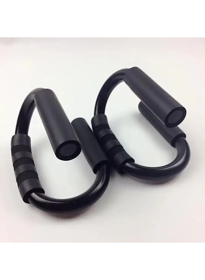 2 Pieces S Type Push Up Bars Set For Home Gym Abdominal And Chest Muscle Training - Image 2