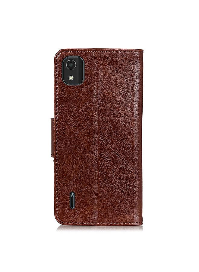 erorex Case For Nokia C2 2nd Edition Nappa Texture Leather Phone Case - Image 3