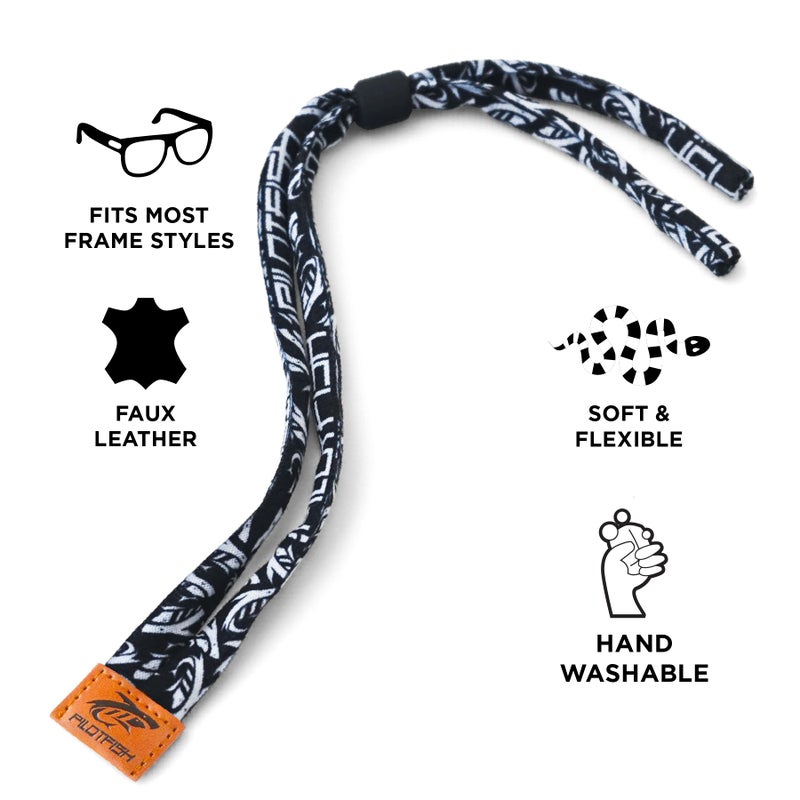 Pilotfish Pilotfish Premium Cotton Eyewear Retainer Sunglass Strap - Multiple Design Options - Soft & Durable Sunglass Holder  - Image 2