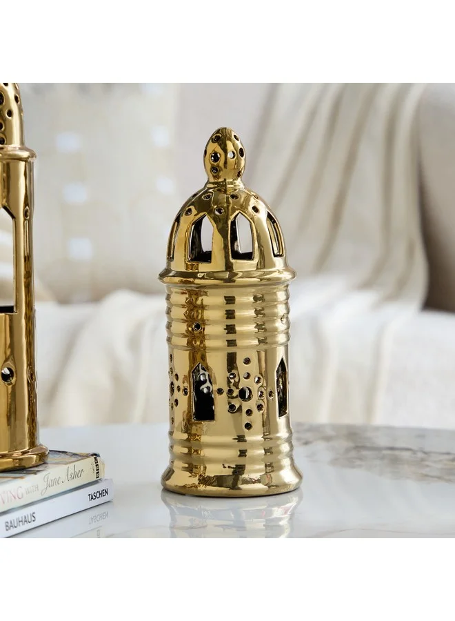 Home Box Titany Ceramic Lantern Accent 10 x 10 x 26.5 cm