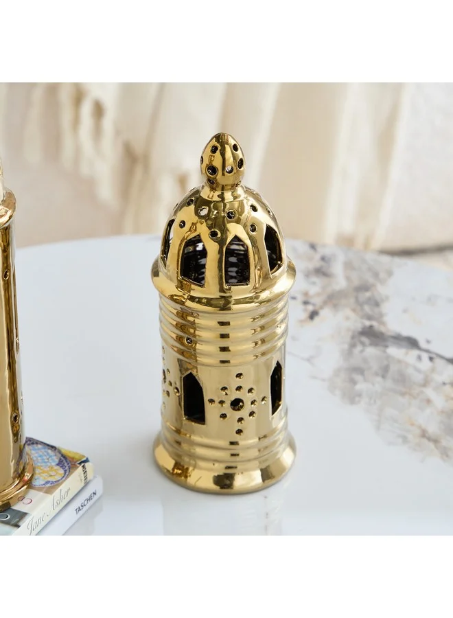 Home Box Titany Ceramic Lantern Accent 10 x 10 x 26.5 cm