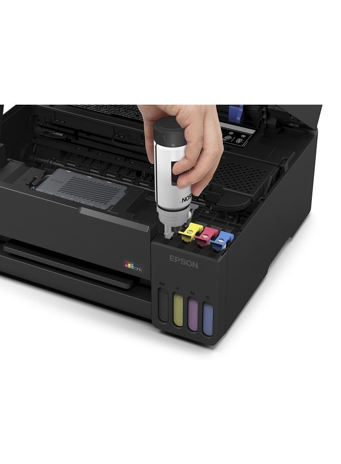Epson EcoTank L3351 Compact 3-in-1 color Ink Tank Printer, Print, Scan, Copy, Wireless, USB, Wi-Fi, Wi-Fi Direct, Apple AirPrint, low-cost printing using high-yield refillable ink bottles, Print from Mobile, Epson Smart Panel App - New Launch with Noon Black - Image 5