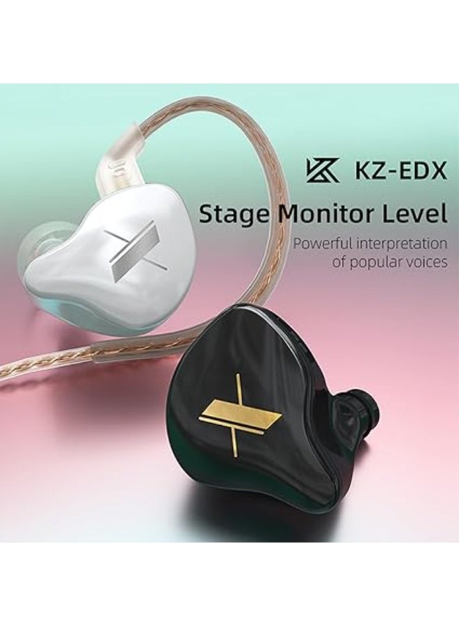 سماعة أذن داخل الأذن مع ميكروفون كيه زد اي دي اكس بمشغل ديناميكي مغناطيسي مركب بتقنية هاي فاي مقاس 10 ملم مع كابل بدبوسين قابل للفصل 0.75 ملم بلون رمادي شفاف - Image 4