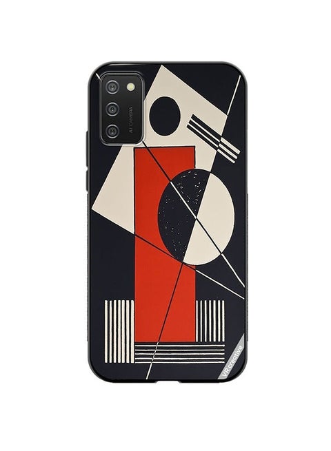 Protective Case Cover For Samsung Galaxy A02s Abstract Design Multicolour