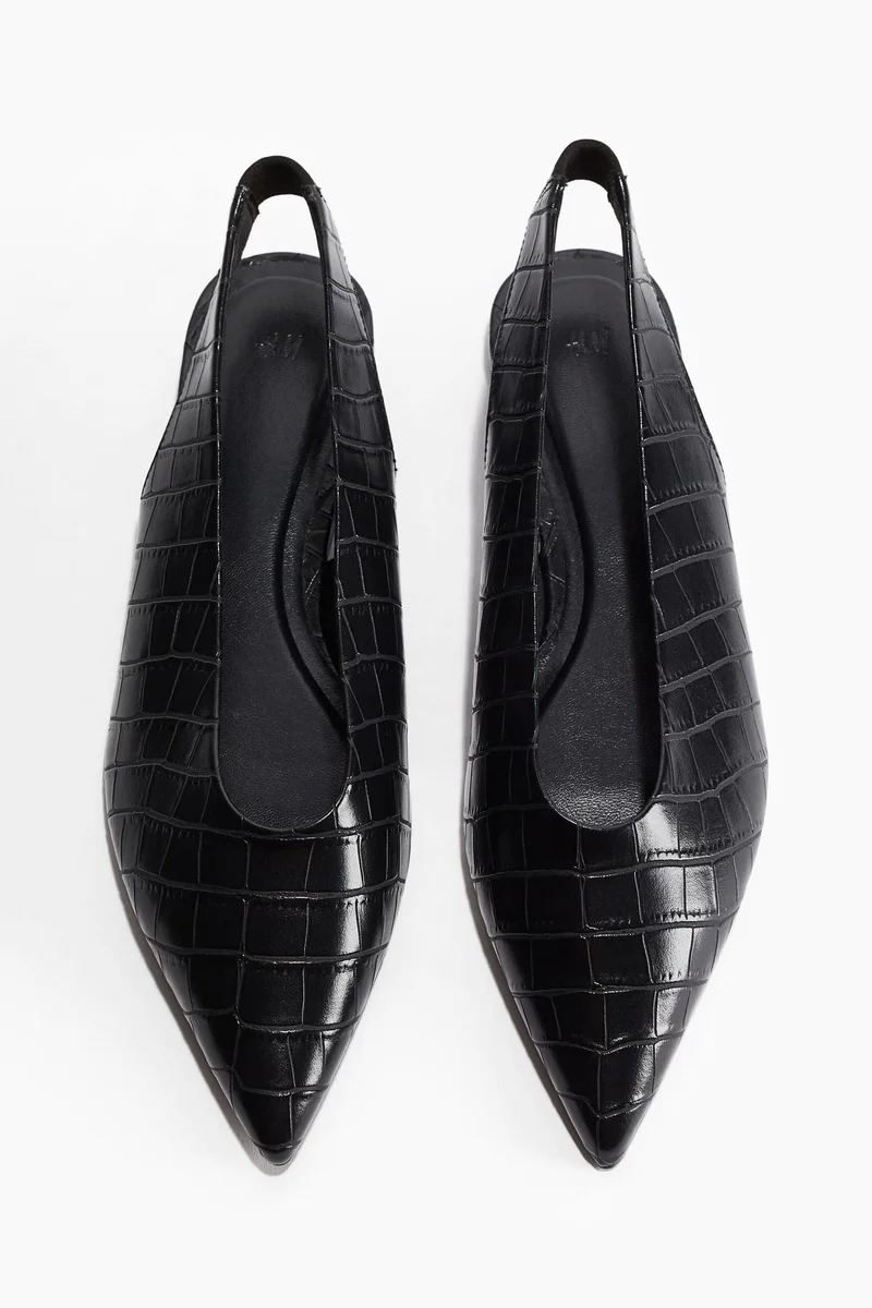 H&M Patent slingbacks