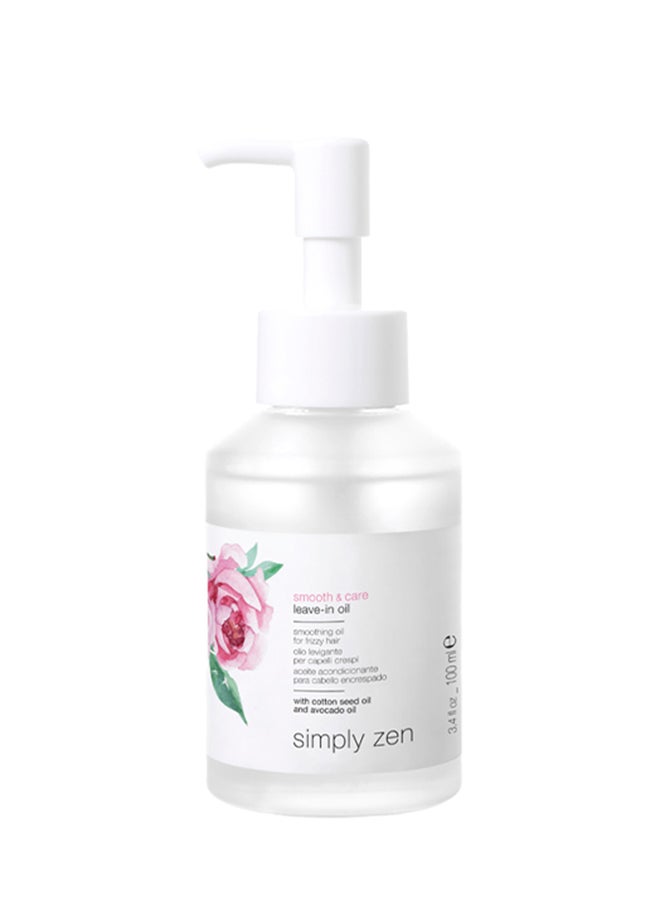 Simply Zen Smooth & Care Oil 100ml – Lustrous Shine for Dehydrated Hair, Argan & Jojoba, Smoothing Serum for Split Ends Relief 100ml - Image 1