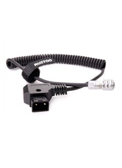 Y&D BMPCC 4k/6k Coiled Cord Cable for Blackmagic Pocket Cinema Camera and Gold Mount V Mount, D-Tap (P-Tap) Plug to Weipu SF6 2 Pin Female Plug.  - Image 5