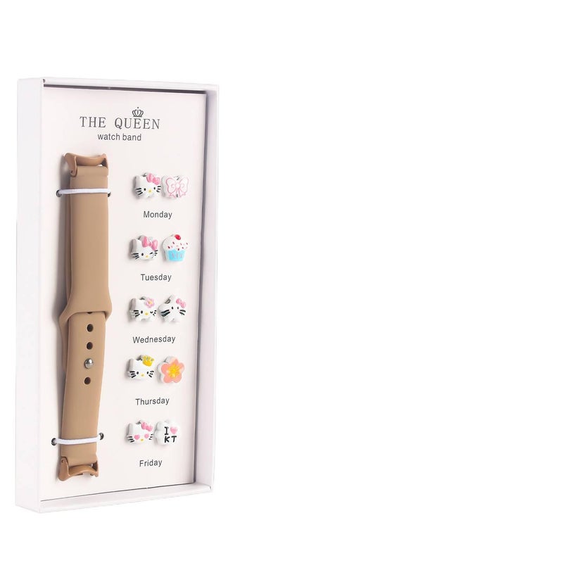 AD #3 Silicone Sport Strap Smartwatch Band Compatible with Apple Watch with Adjustable Fit Replacement Strap for Daily Wear - Image 2