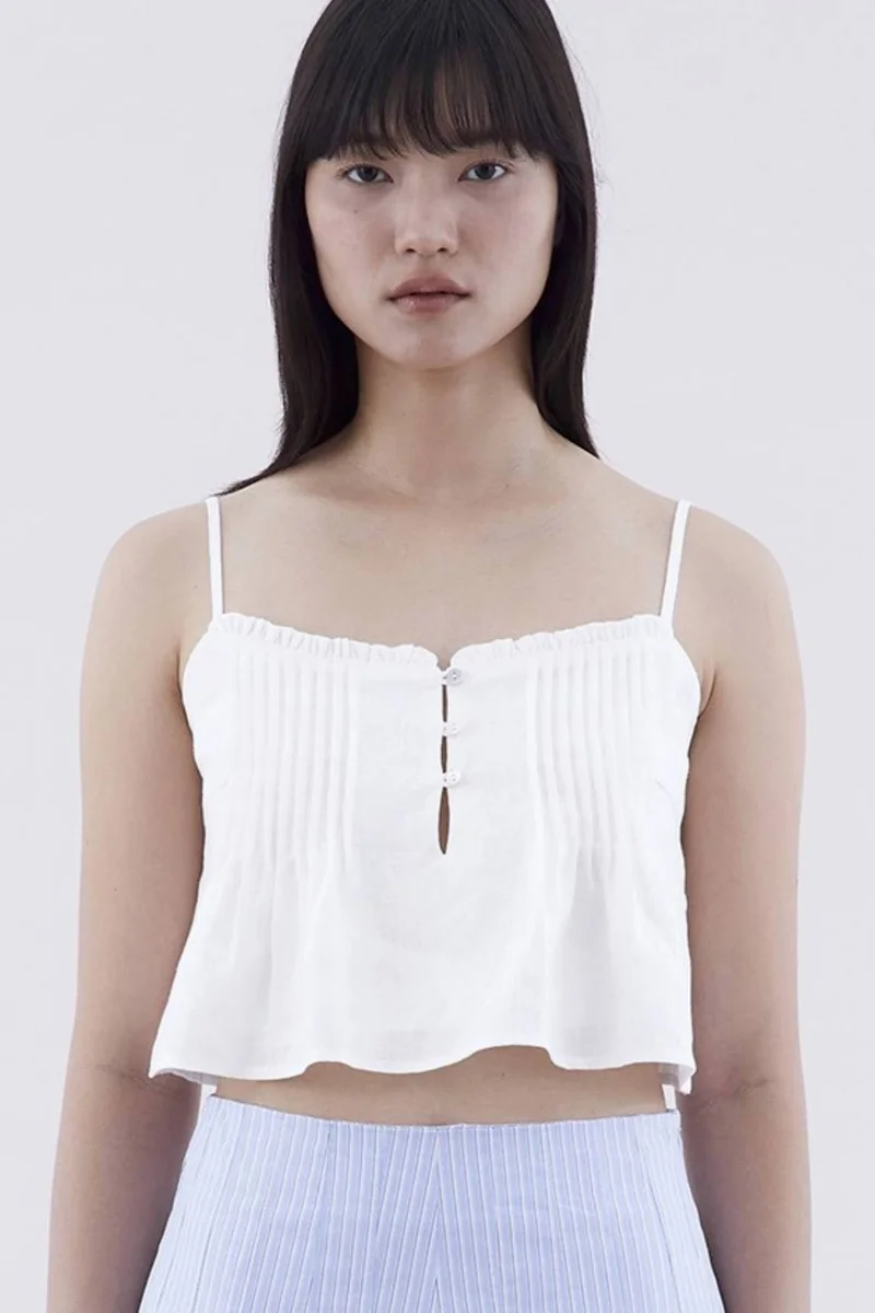 The Editor's Market Sherley Pin-Tuck Cami Top