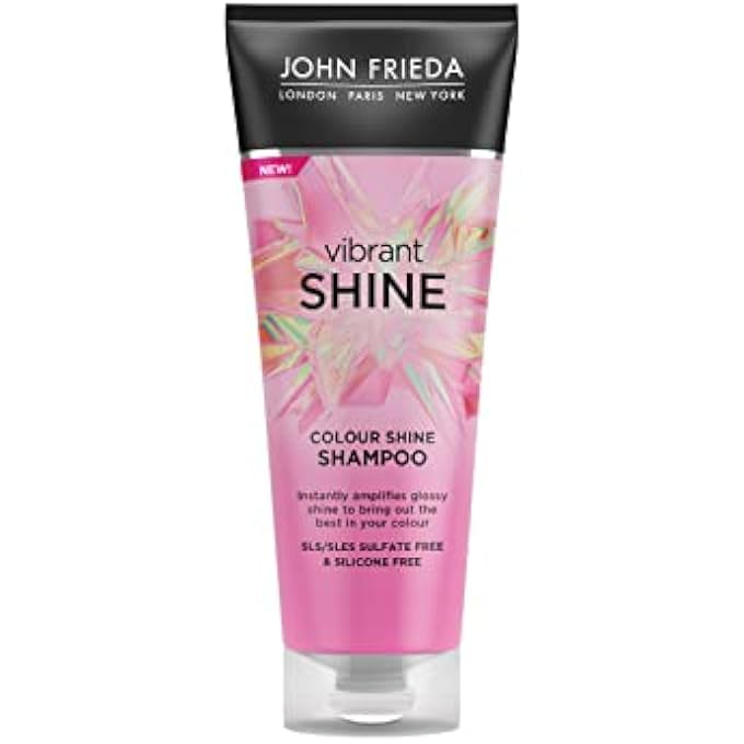 John Frieda VIBRANT SHINE WEIGHTLESS COLOUR SHINE SHAMPOO 250ML WHITE - Image 1