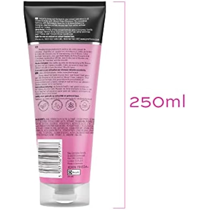 John Frieda VIBRANT SHINE WEIGHTLESS COLOUR SHINE SHAMPOO 250ML WHITE - Image 3